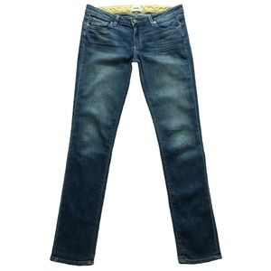 Paige Womens Jeans size 4 / 27 Dark Wash Jimmy Skinny x33" inseam Cotton Stretch